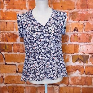 Nine West Floral Blouse